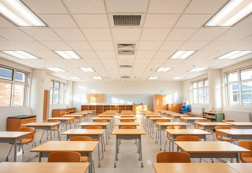 Carrollton ISD Long Elementary LED retrofit classroom