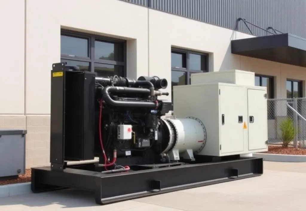 500kW standby generator install at Northpoint data closet in Richardson